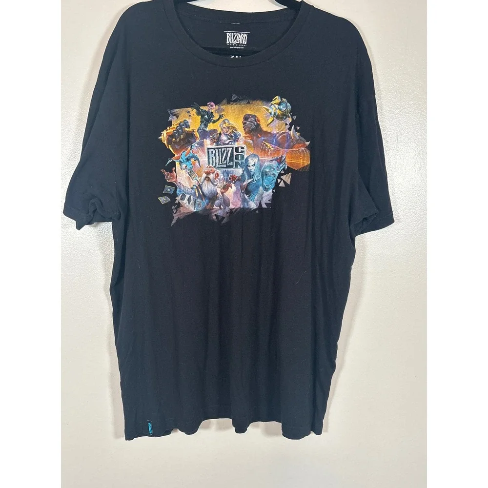 Blizzard BlizzCon 2017 Anaheim‎ Mens 2XL Black Graphic T-Shirt Gaming Promo